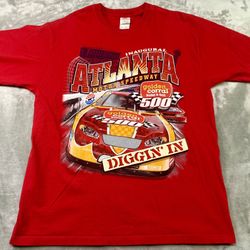 2004 Atlanta Motor Speedway Vintage T Shirt Inaugural Golden Corral 500 XL