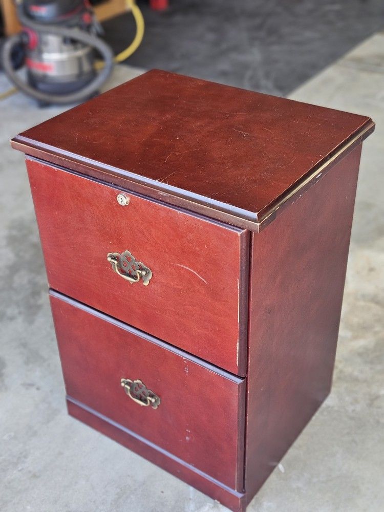 Wooden File Cabinet