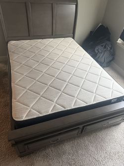 Queen size bed [Matress & Frame]