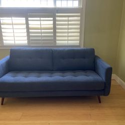 Modern Blue Couch! Pretty New!  OBO 
