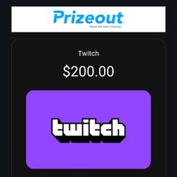 $200 Twitch E Card