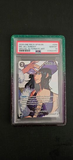 2026 One Piece Op16 EN Ms. All Sunday #084 Special Alternate Art PSA 10 Gem Mint