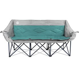 Northroad 3 Person Camping Chair, Oversized Outdoor Lawn Loveseat Chair 900 Lbs, Heavy Duty, Padded Folding Chairs, for Adults, Soccer Chair, w/Cup & 