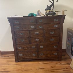 Bedroom Chest Of Drawers Solid Wood Detatchable Mirror