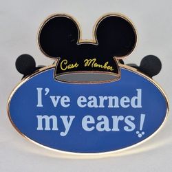 I’ve Earned My Ears! Cast Member Award Walt Disney Imagineering Pin