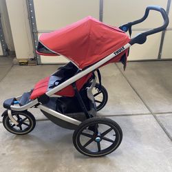 Red Thule Urban Glide Jogging Stroller