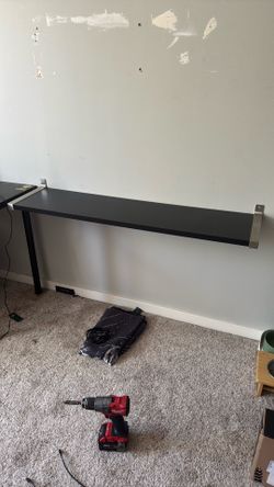 4 FT BLACK SHELF