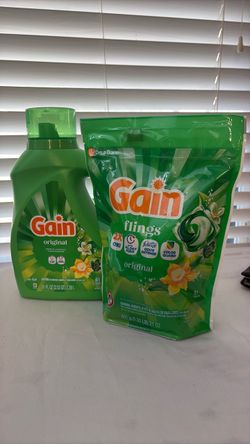 Gain Original Liquid Detergent & Flings Bundle