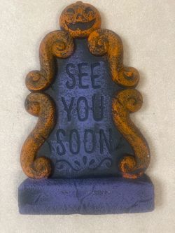 Halloween Tombstone Decoration 'See You Soon'