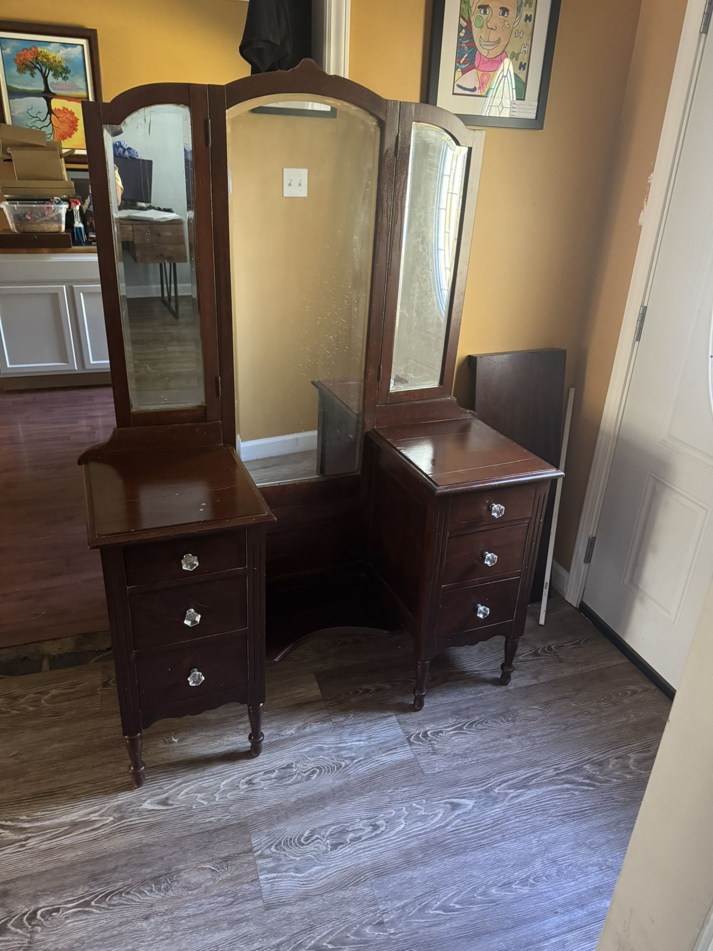 Wood Vanity