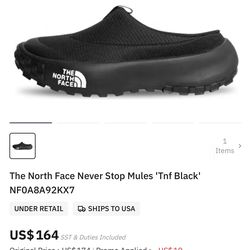 The North face Never stop mules