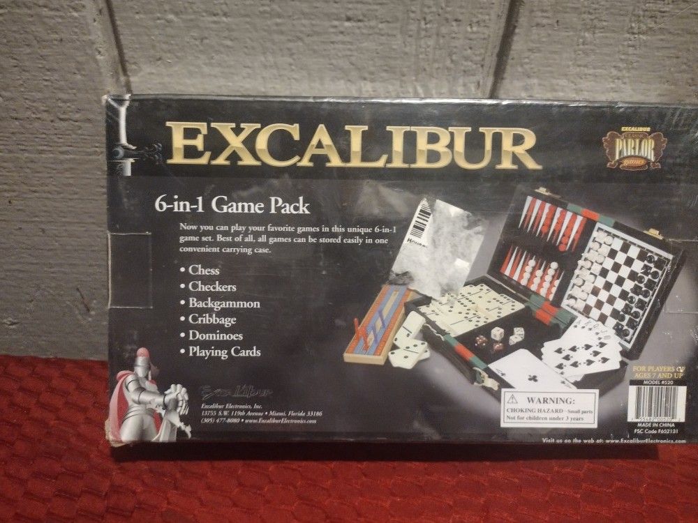 EXCALIBUR 6-in-1 Game Pack