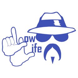 Window decal sticker cello Lowrider