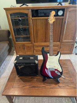 Starcaster Electric Guitar & Fender Frontman Amp Bundle