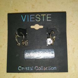 Vieste Crystal Collection cz Earrings New!
