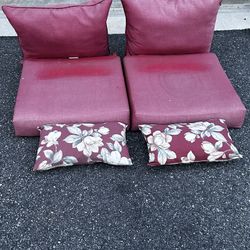 Cushion Set (set of 2) Plus 2 Pillows