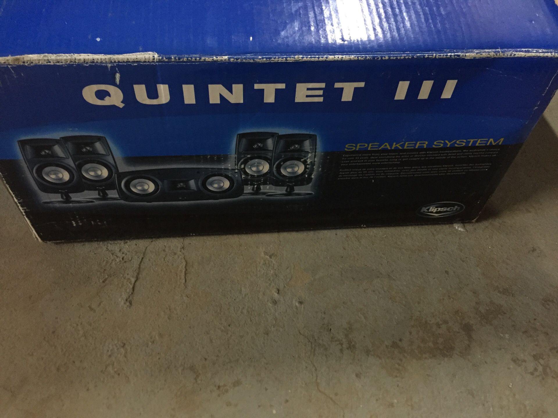 Quintet III speaker system