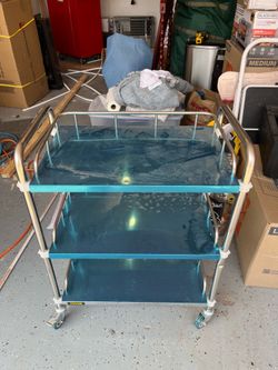 Chrome Rolling Cart