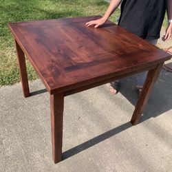 Homemade Knotty Alder Table