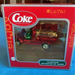 Coca-Cola bear vintage collectible Christmas tree ornament in original box