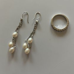 Earrings and ring