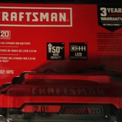 20V Craftsman Batteries 2 Available