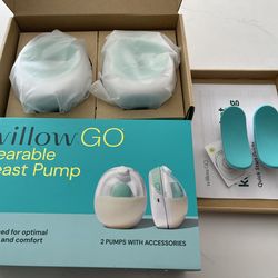 NEW Willow Go Breastpump with pair of lactation massage