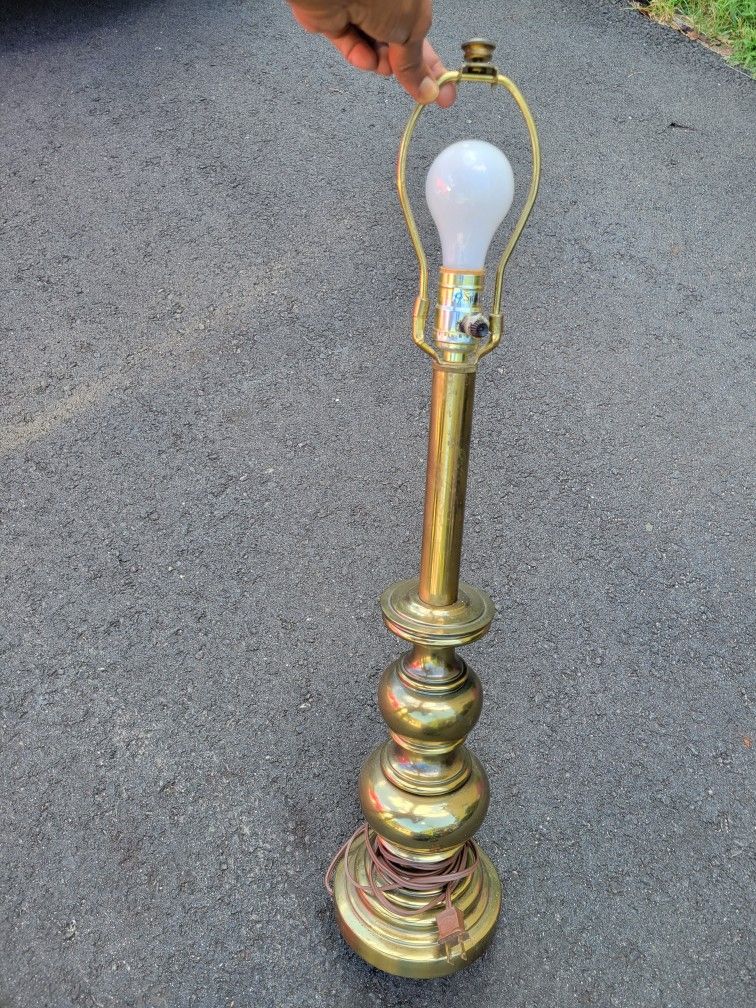 Vintage Stiffel Brass Gold Lamp - Collectors' Item