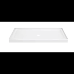 Shower Pan, 500 60 in. L x 32 in. W Alcove Shower Pan Base