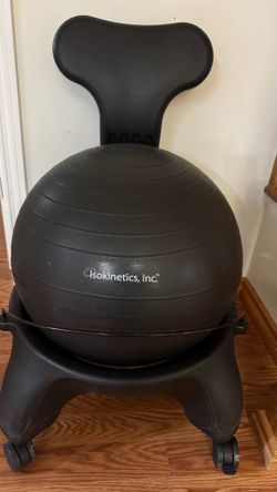 Exercise ball chair