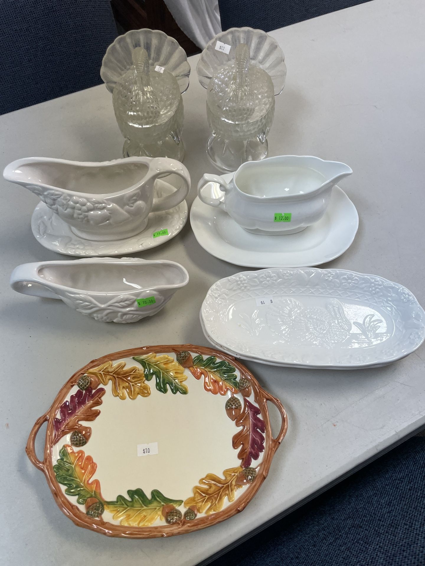 Thanksgiving Serving Dishes And Decorations - Individually priced