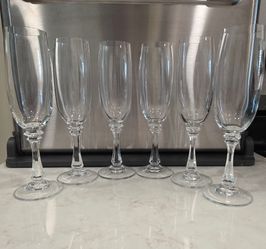 Elegant Wedding Toast Glasses Set of 6