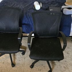 TWO DESK CHAIRS - $30