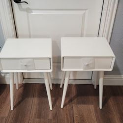 White Nightstands Or End Tables New 