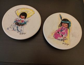 Ted DeGrazía Sandstone coasters and Bell