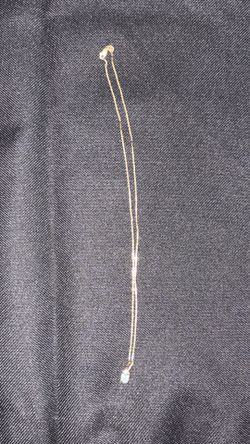 14k gold necklace with aquamarine stone charm