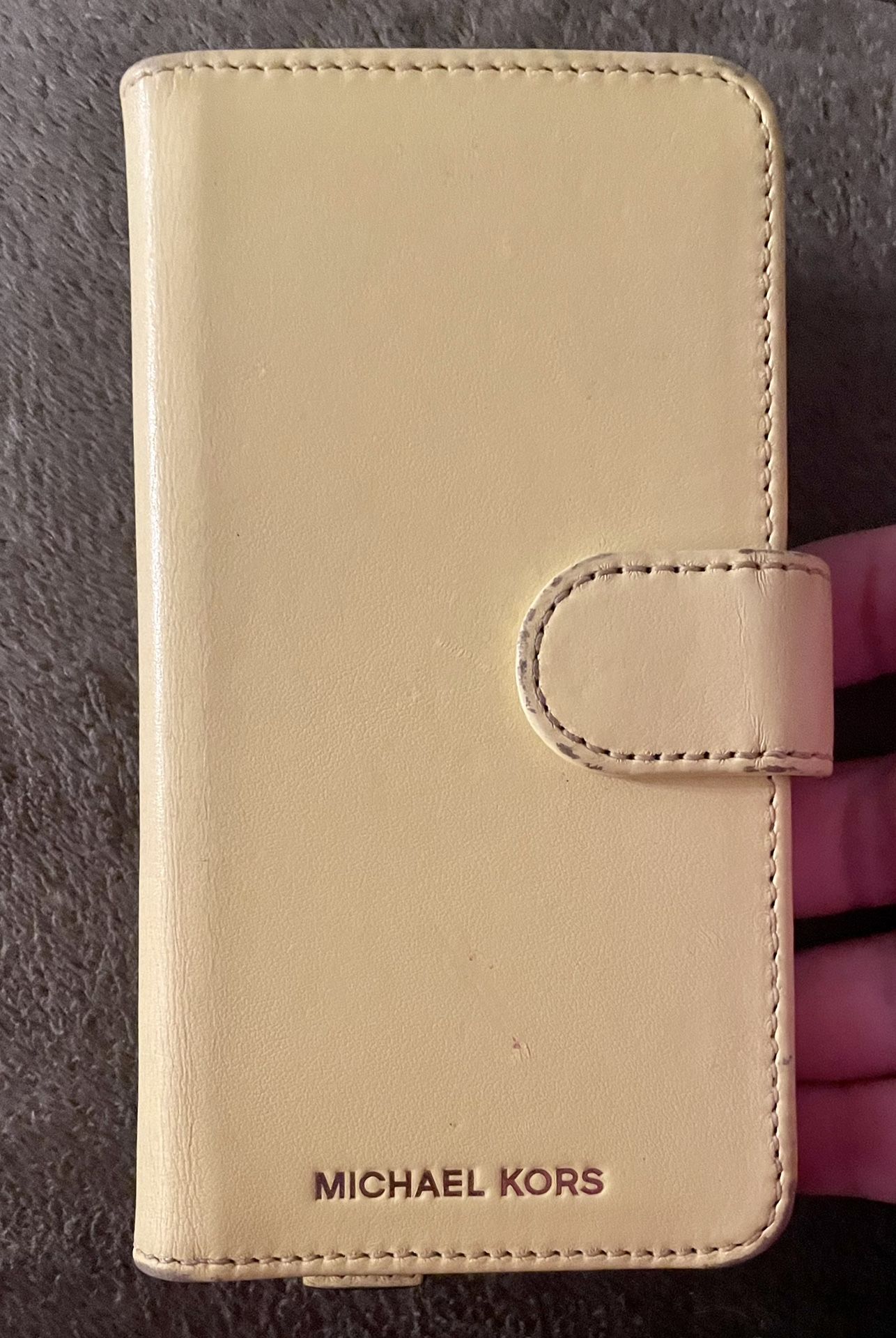 Michael Kors Saffiano Leather Folio Case For Iphone X & XS *Used*