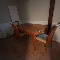 Oak Dining Table With Removable Leaf 