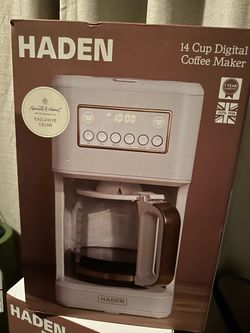 New in box Haden 14 Cup programmable  Digital Coffee Maker with reusable filter