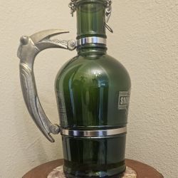 Tennessee Smokey Mountain Brewery Glass Growler 2L Bottle Metal Handle Swing Top