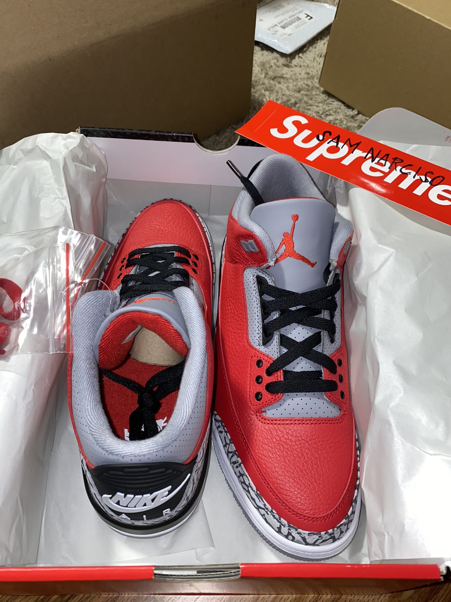 AJ3 Fire Red