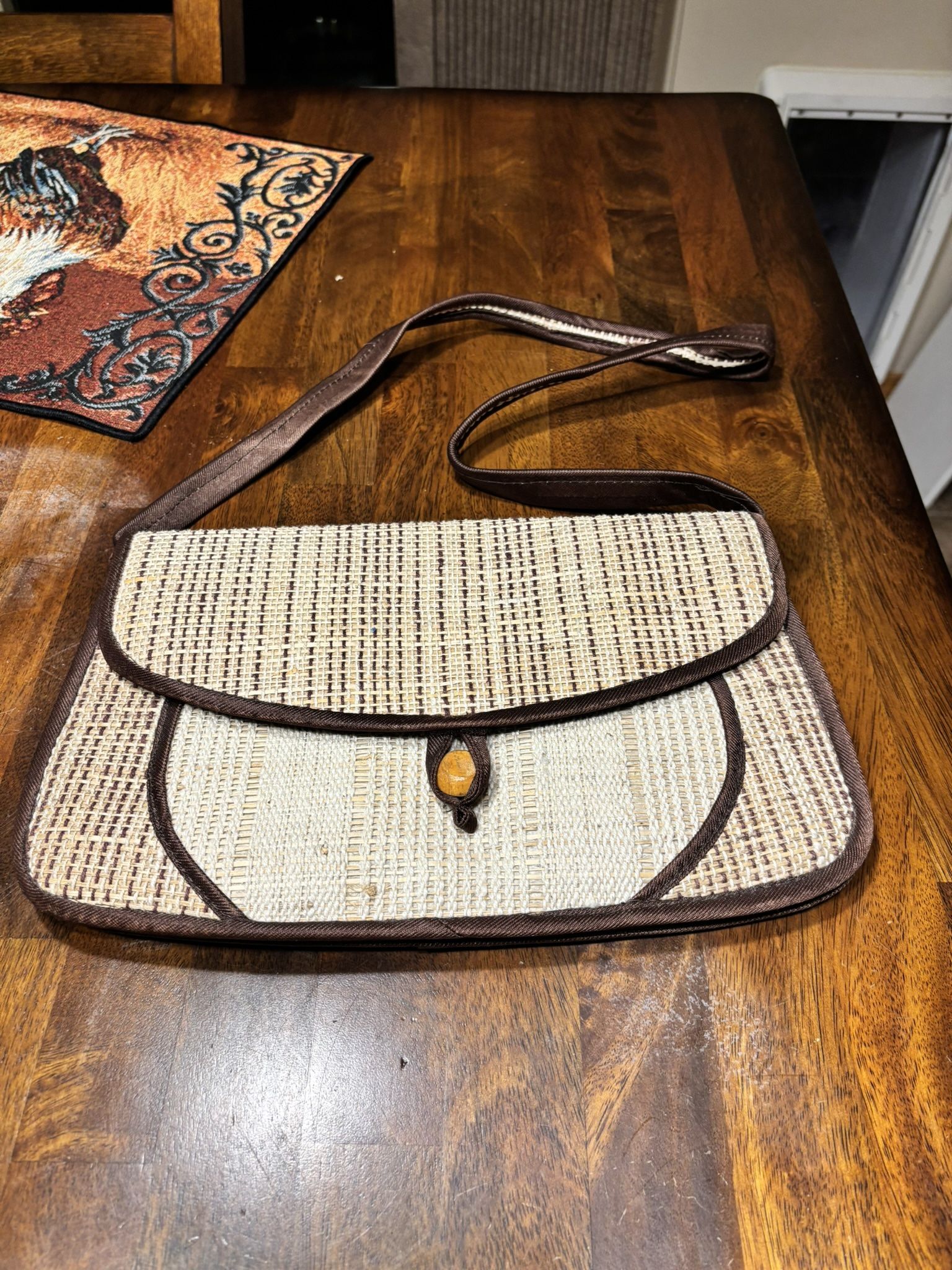 Vintage Faux Straw Purse