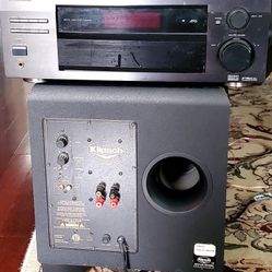 Pioneer Receiver And  Klipsh Subwoofer $275