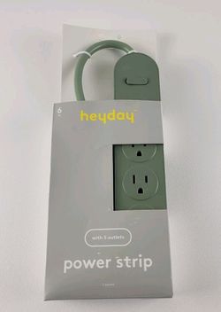 Heyday Power Strip With 5 Outlets (Green)