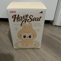 Authentic POP MART Labubu The Monsters Have A Seat  Plush Toy
