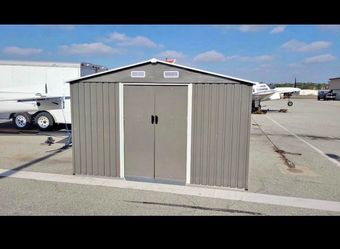 New in box Assembly Require 8' L × 10' W × 6'H Galvanized Steel 10x8 ft Metal storage shed