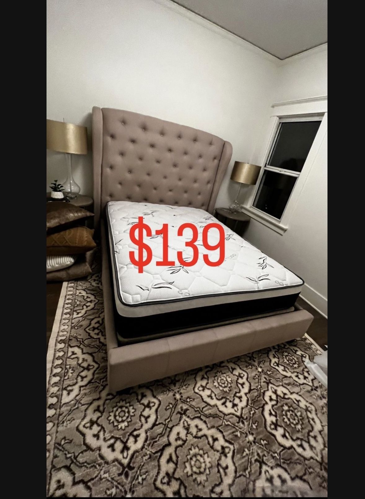 BRAND NEW PILLOW TOP MATTRESSES ✅ COLCHONES NUEVOS PILLOW TOP 💯‼️ QUEEN SIZE $140 ❌ $200 With Box Spring FULL SIZE $120 ❌ $180 With Box Spring💥