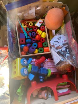 Box full of toys