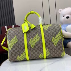 GG Medium-sized Travel Bag with GG Logo Print 