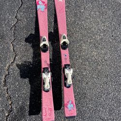 Kids Downhill Winter Skis 110 Cm Youth Girls Pink My Little Pony